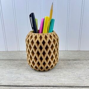 Modern Unique Pen Pencil Holder, The Atila Pen Holder, Pencil Holder, 3D Printed